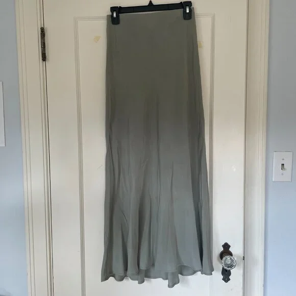 Ozma of California Harper Maxi Skirt in Seaweed - Picture 4 of 4
